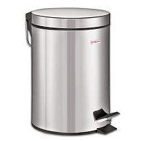 Ведро-контейнер для мусора (урна) с педалью LAIMA Classic, 12 л, зеркальное, нержавеющая сталь, со съемным внутренним ведром в Кызыле