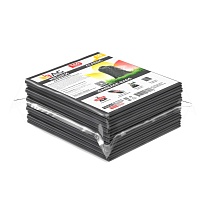 Мешки для мусора 160 л, серые, в пачке 10 шт., ПВД, 40 мкм, 900х1100 мм, i-Bag в Кызыле