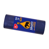 Мешки для мусора 240 л, синие, рулон 10 шт., ПВД 36 мкм, 1350х900 мм, Уфа Пак, МВ1854 (МВ 240-10с) в Кызыле