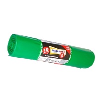 Мешки для мусора 300 л, зеленые, в рулоне 10 шт., ПВД 65 мкм, 1400х1000 мм, МЕШКОFF, 4922 в Кызыле