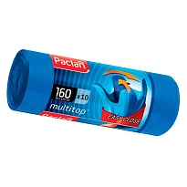 Мешки для мусора 160 л, с ушками, синие, в рулоне 10 шт., ПВД, 30 мкм, 1250х900 мм, PACLAN Multitop, 604064 в Кызыле Мешки для мусора 160 л, с ушками, синие, в рулоне 10 шт., ПВД, 30 мкм, 1250х900 мм, PACLAN Multitop, 604064 в Кызыле