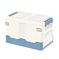 Ящик пластиковый складной белый, дно синее, 370х240х240 мм в Кызыле Ящик пластиковый складной белый, дно синее, 370х240х240 мм в Кызыле