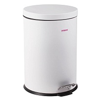 Ведро-контейнер для мусора (урна) с педалью LAIMA Classic, 12 л, белое, глянцевое, металл, со съемным внутренним ведром в Кызыле Ведро-контейнер для мусора (урна) с педалью LAIMA Classic, 12 л, белое, глянцевое, металл, со съемным внутренним ведром в Кызыле