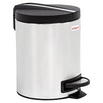 Ведро-контейнер для мусора (урна) с педалью LAIMA Modern, 5 л, матовое, нержавеющая сталь в Кызыле Ведро-контейнер для мусора (урна) с педалью LAIMA Modern, 5 л, матовое, нержавеющая сталь в Кызыле